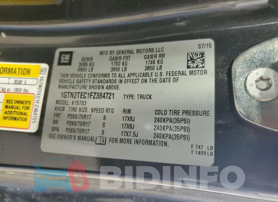 1GTN2TEC1FZ384721 Photo# 12