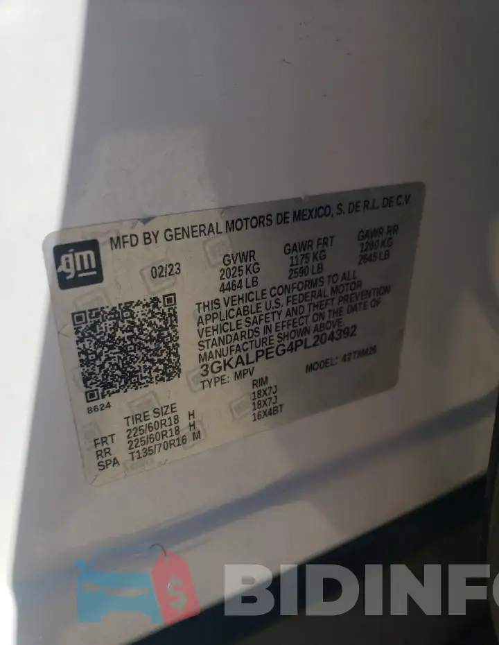 3GKALPEG4PL204392 Photo# 13