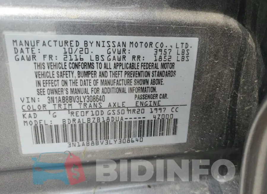 3N1AB8BV3LY308640 Photo# 13