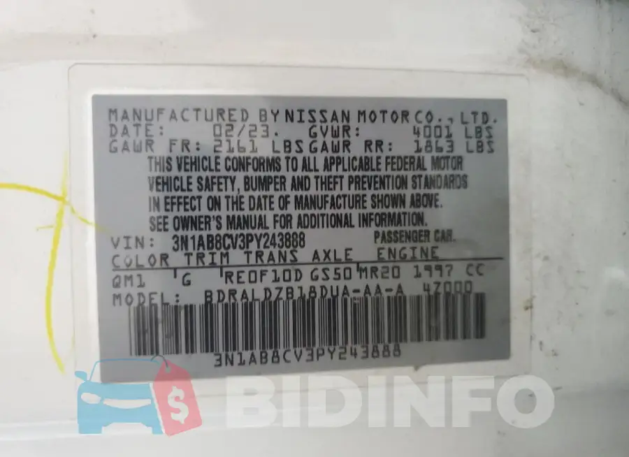 3N1AB8CV3PY243888 Photo# 13