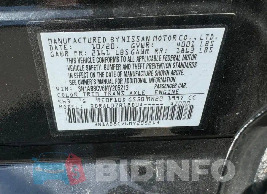3N1AB8CV6MY205213 Photo# 10