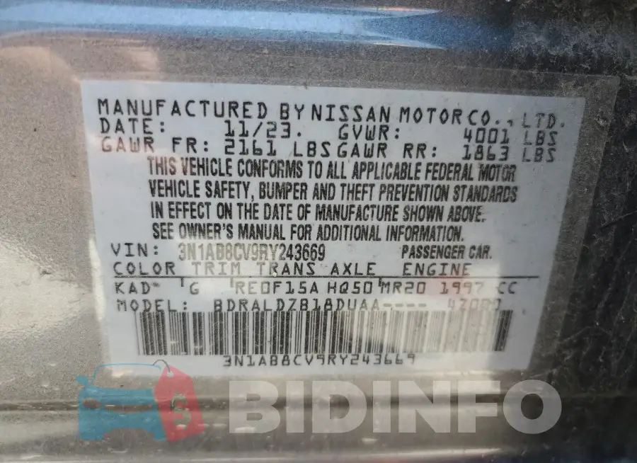 3N1AB8CV9RY243669 Photo# 12