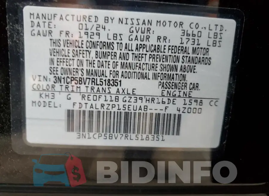 3N1CP5BV7RL518351 Photo# 13