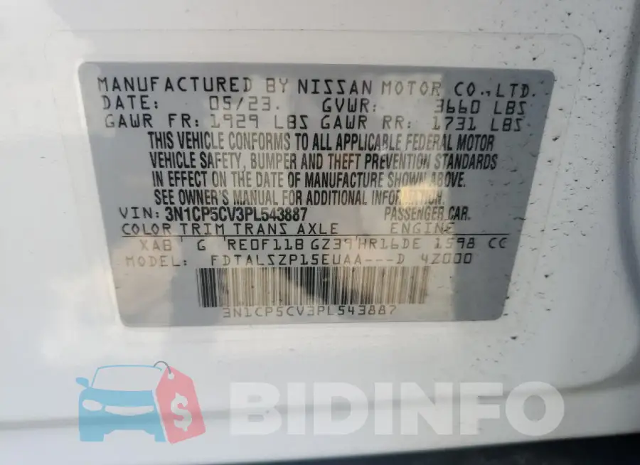 3N1CP5CV3PL543887 Photo# 12