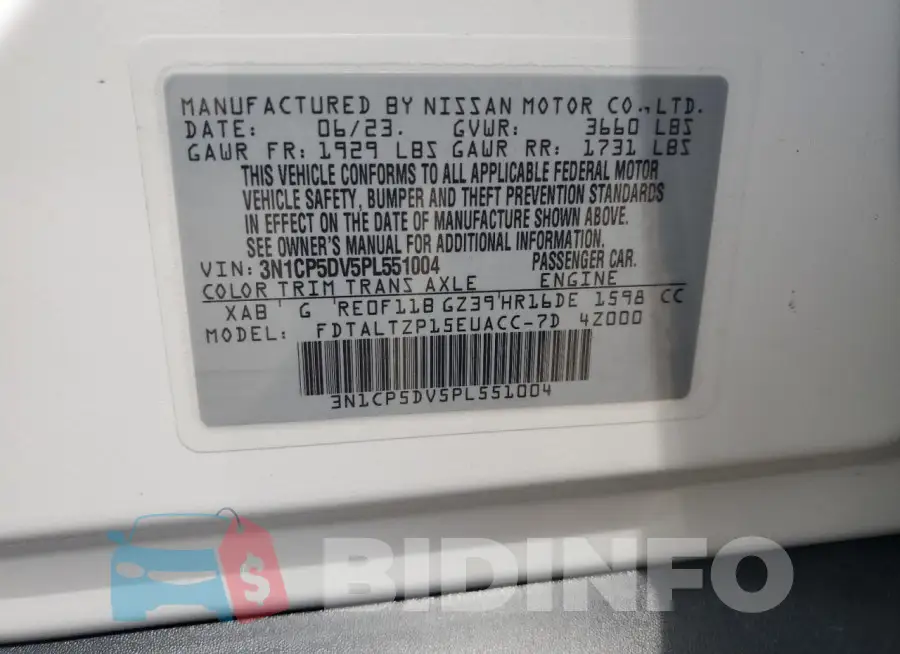 3N1CP5DV5PL551004 Photo# 13