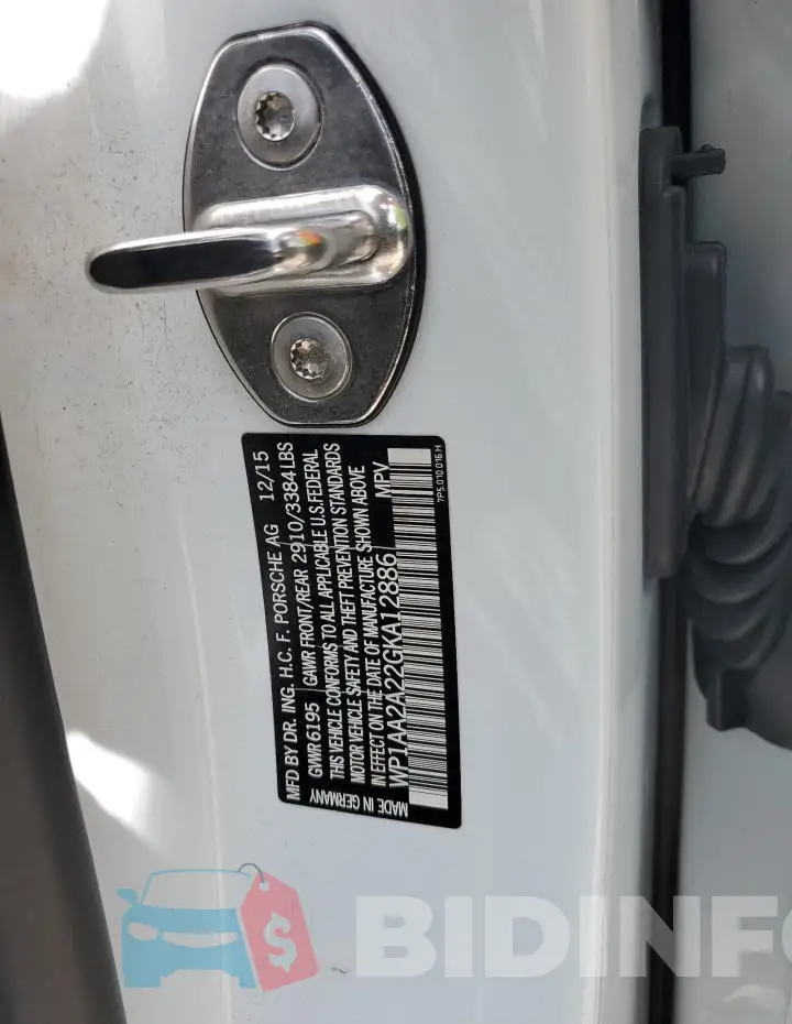 WP1AA2A22GKA12886 Photo# 13