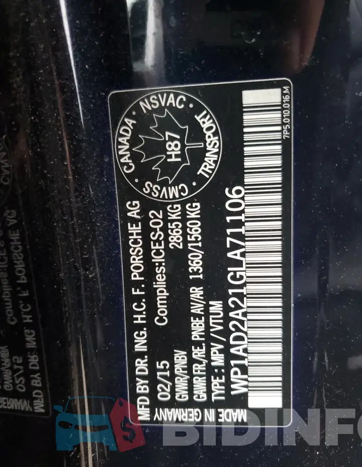 WP1AD2A21GLA71106 Photo# 14
