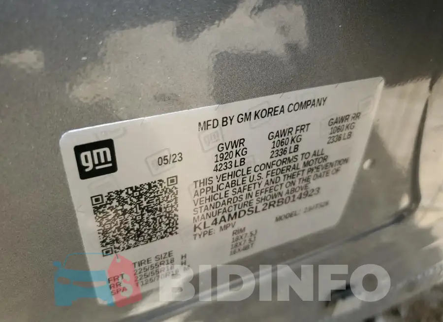 KL4AMDSL2RB014923 Photo# 12