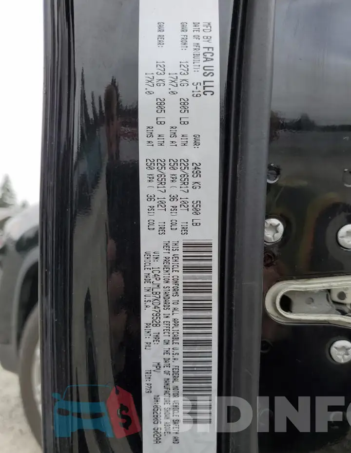 1C4PJMLB7KD479528 Photo# 13