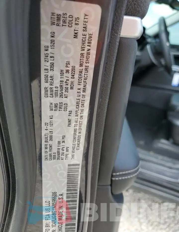 1C4RJGBG1N8596686 Photo# 13