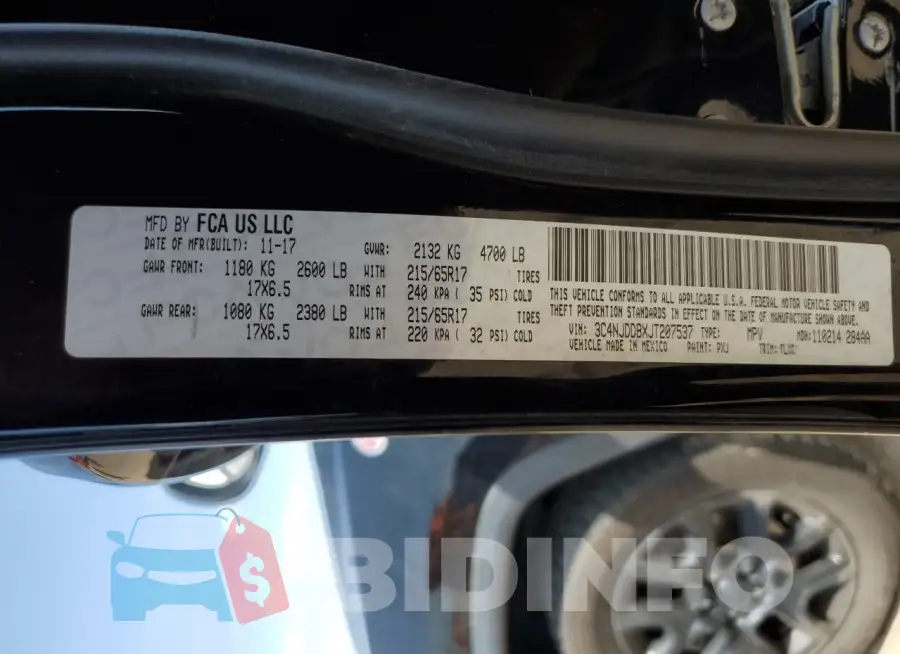 3C4NJDDBXJT207537 Photo# 13