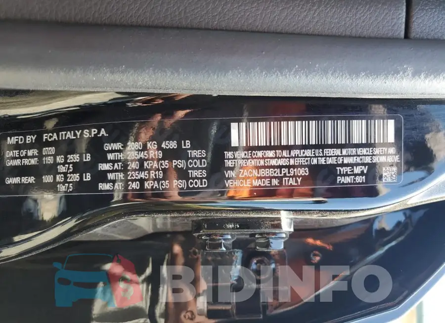 ZACNJBBB2LPL91063 Photo# 13