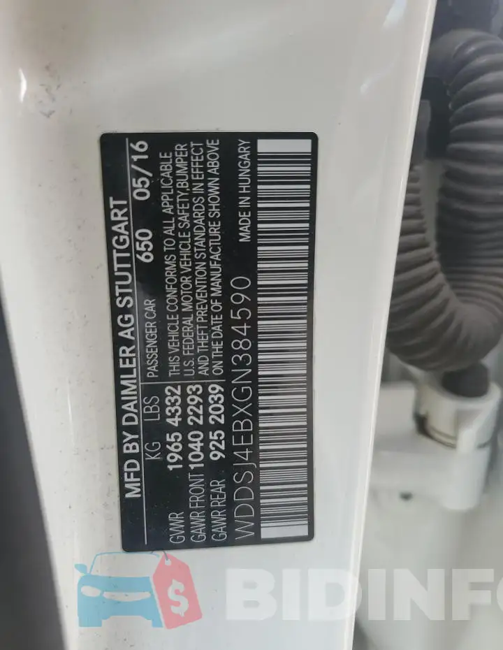 WDDSJ4EBXGN384590 Photo# 12