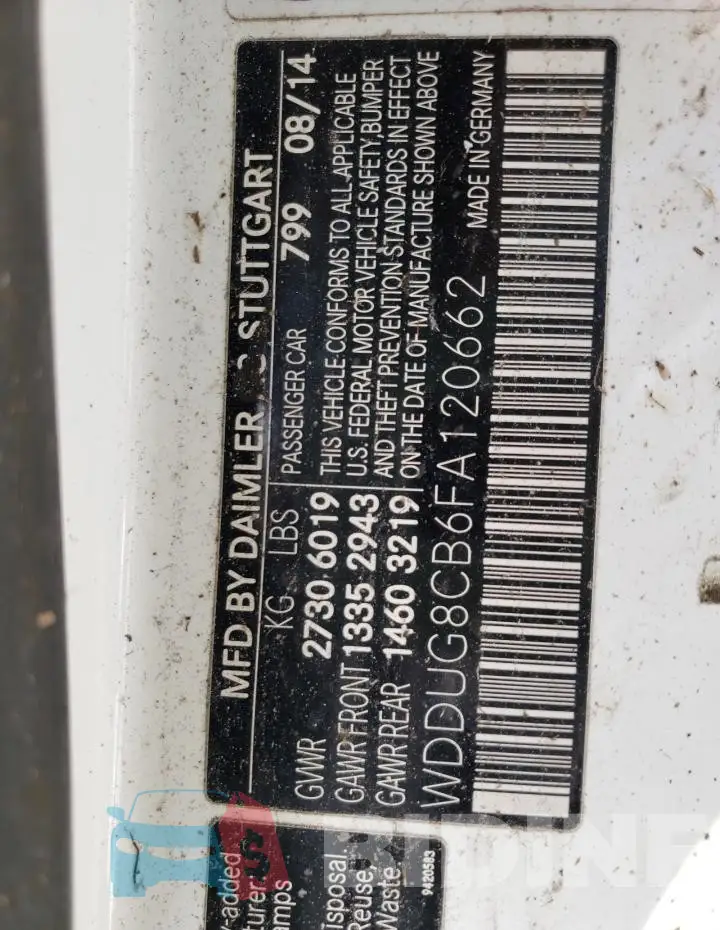 WDDUG8CB6FA120662 Photo# 10