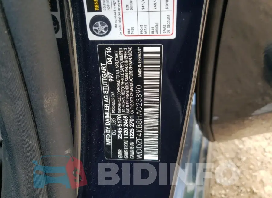 WDDZF4KB8HA023890 Photo# 12