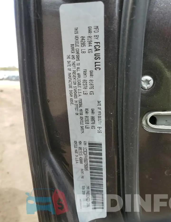 1C3CDFFA3GD796805 Photo# 12