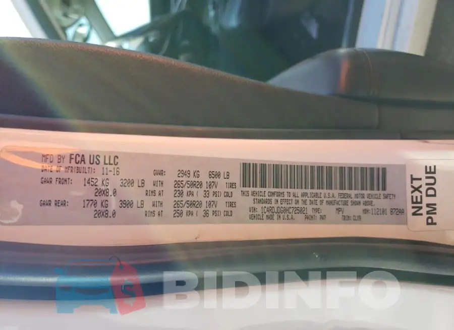 1C4RDJDG0HC725021 Photo# 13