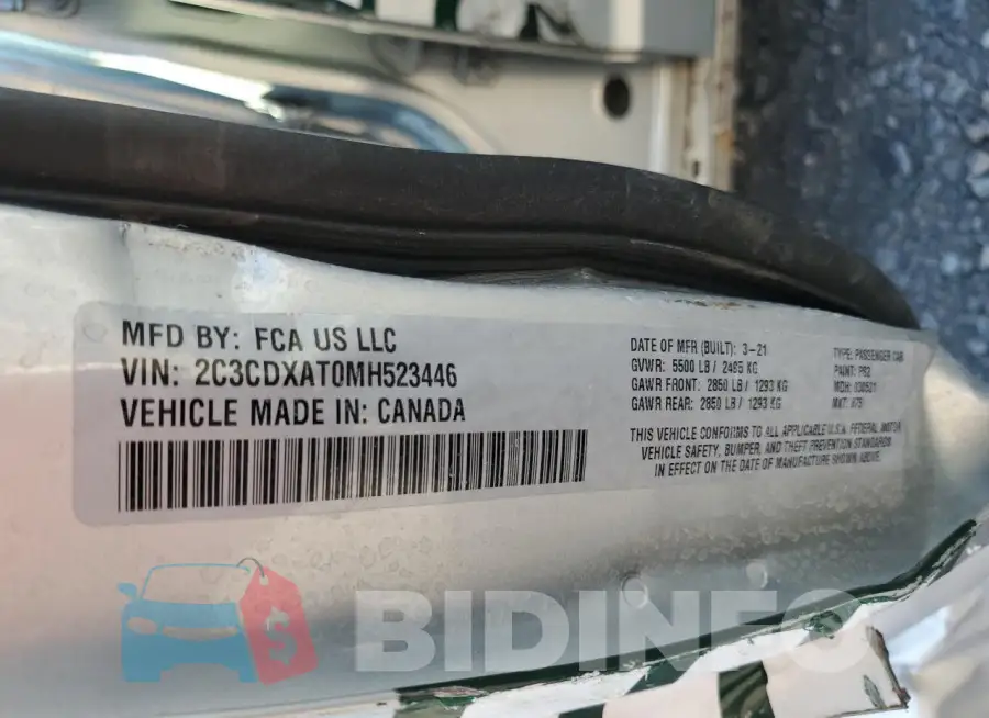 2C3CDXAT0MH523446 Photo# 12