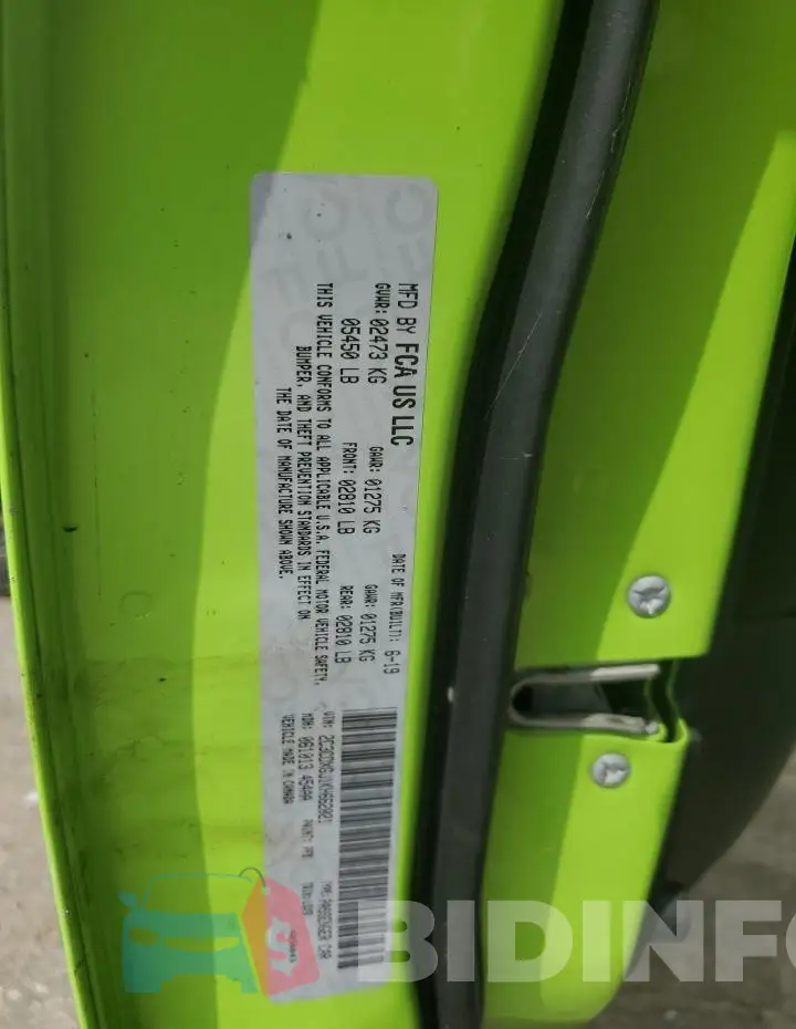 2C3CDXGJ1KH662021 Photo# 13