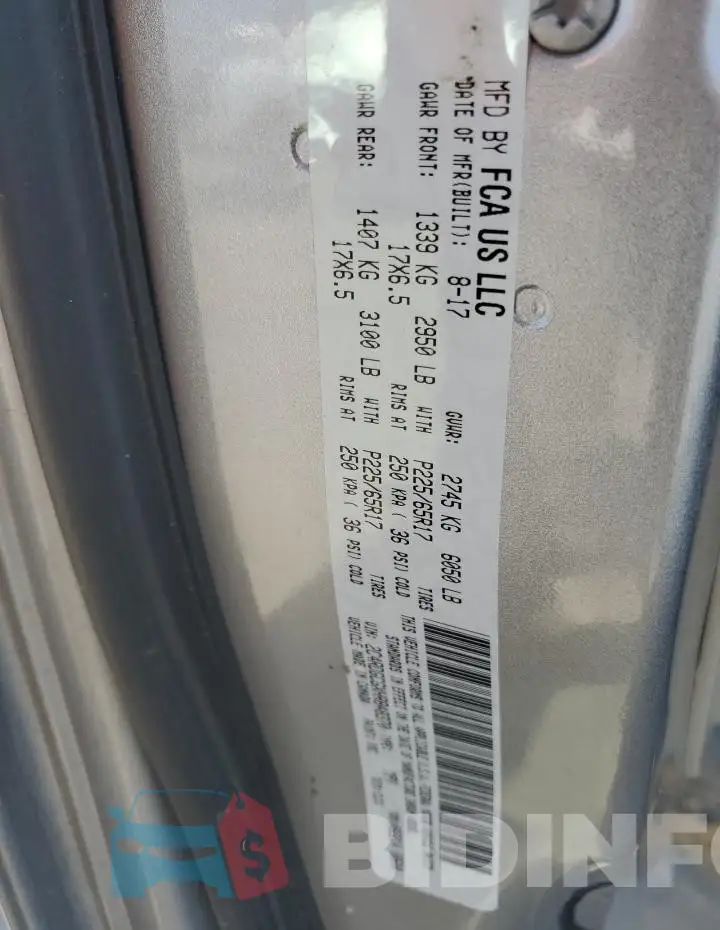 2C4RDGCGXHR848370 Photo# 14