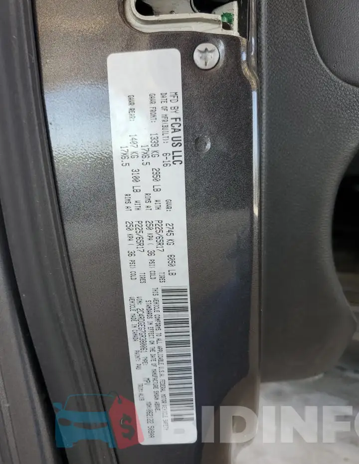 2C4RDGEG7GR380061 Photo# 13