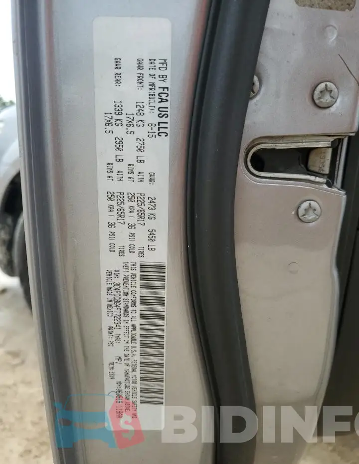3C4PDCBG4FT722341 Photo# 13