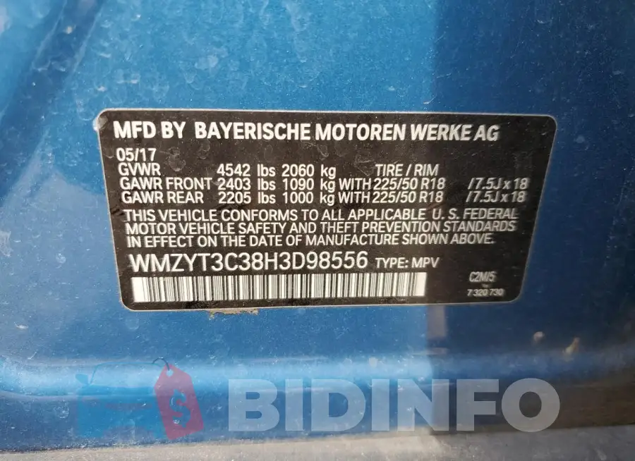 WMZYT3C38H3D98556 Photo# 12