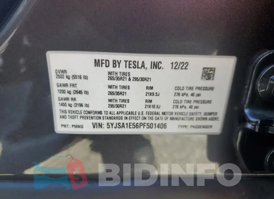 5YJSA1E56PF501406 Photo# 12