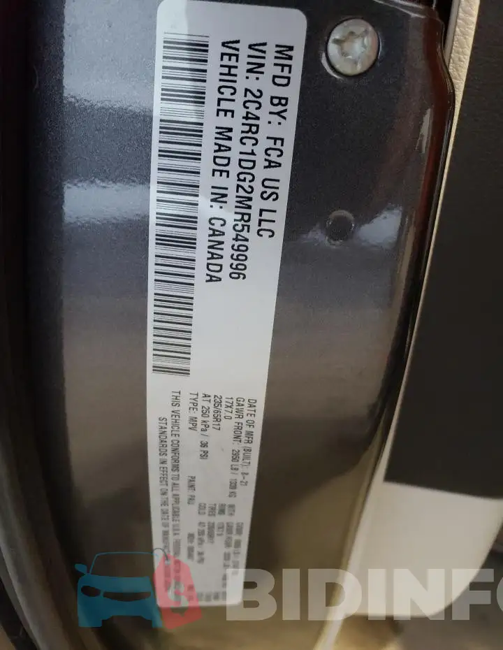 2C4RC1DG2MR549996 Photo# 14