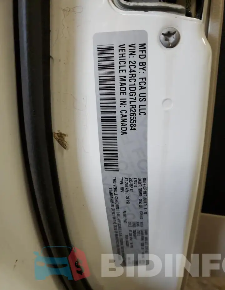 2C4RC1DG7LR265584 Photo# 13