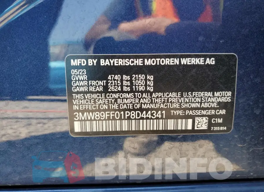 3MW89FF01P8D44341 Photo# 12