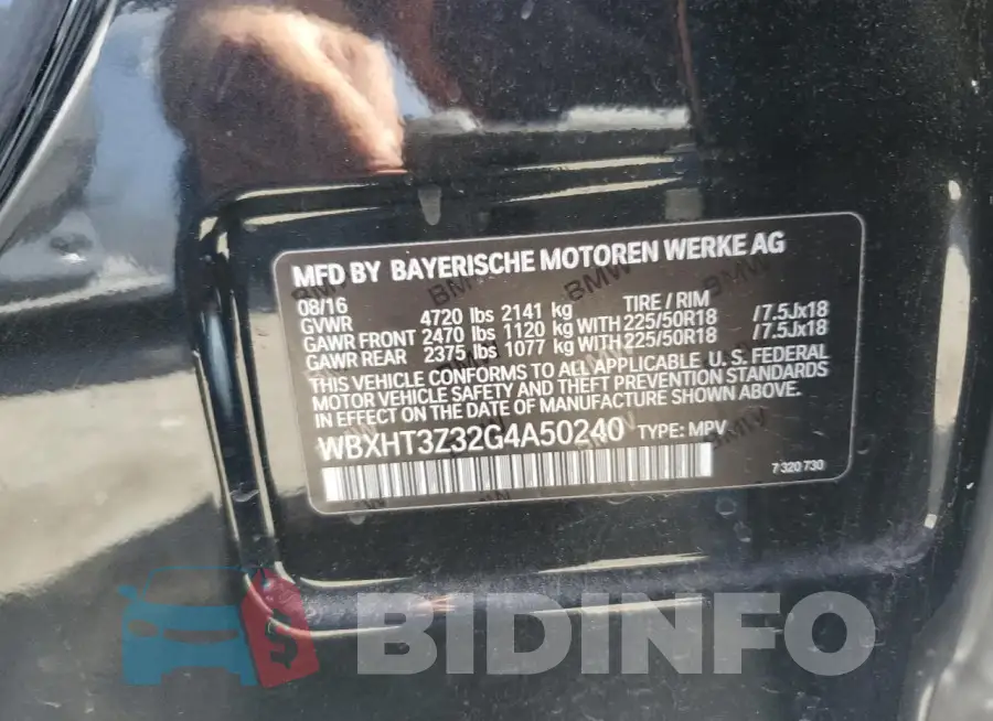 WBXHT3Z32G4A50240 Photo# 12