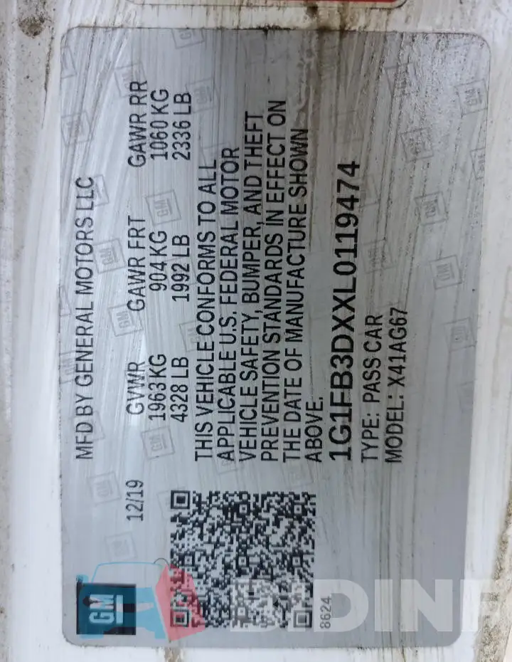 1G1FB3DXXL0119474 Photo# 12
