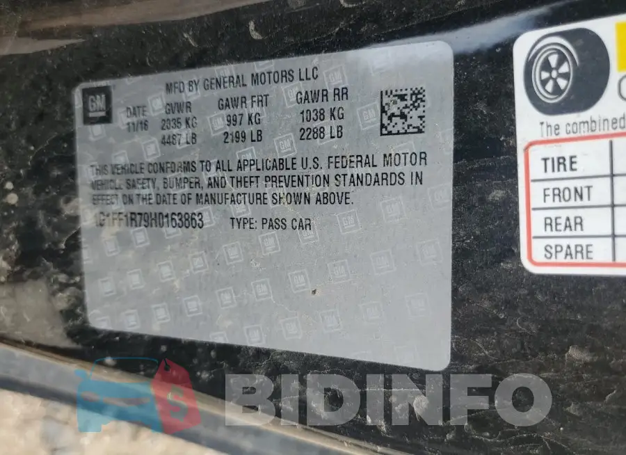 1G1FF1R79H0163863 Photo# 12