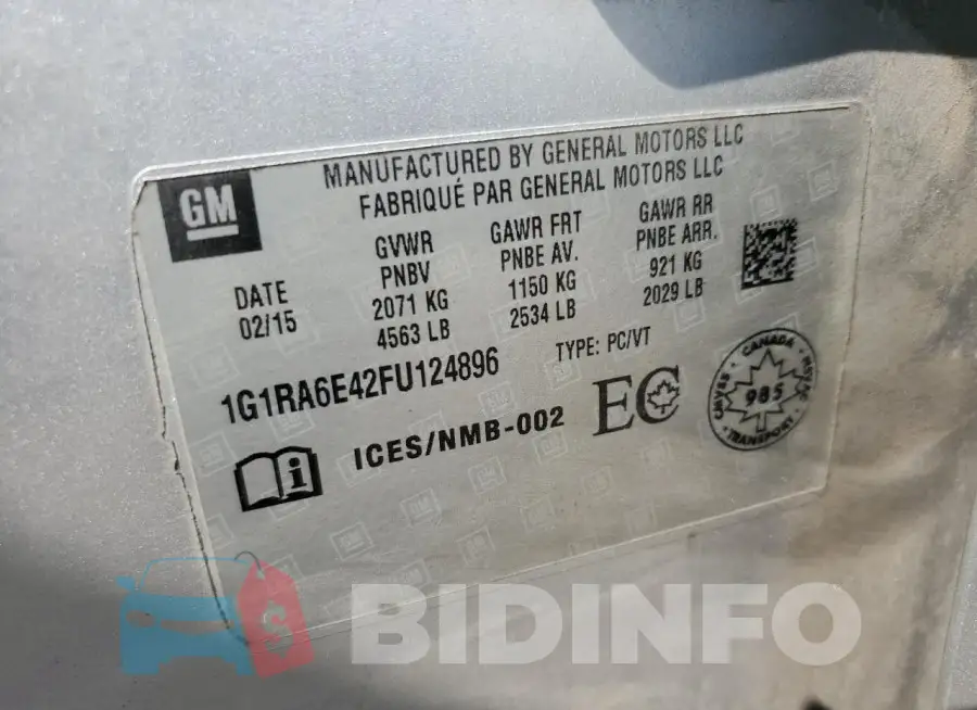 1G1RA6E42FU124896 Photo# 12