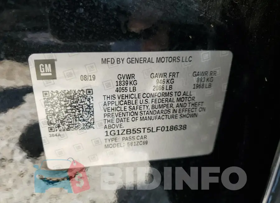 1G1ZB5ST5LF018638 Photo# 12