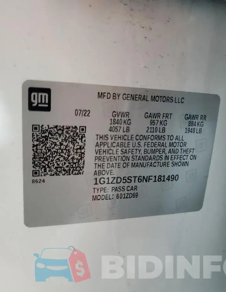 1G1ZD5ST6NF181490 Photo# 12