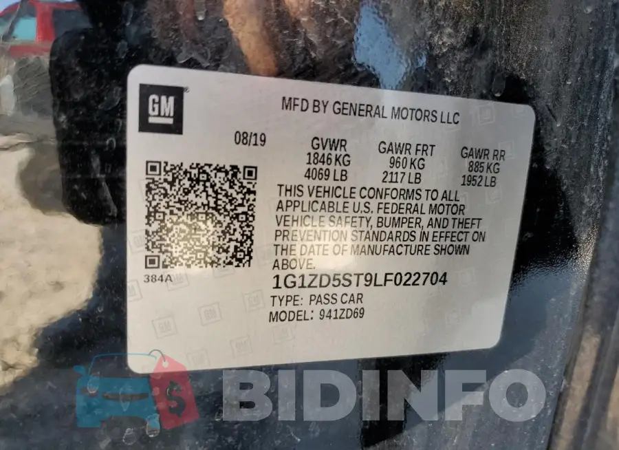 1G1ZD5ST9LF022704 Photo# 12