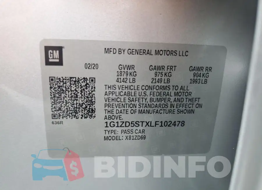 1G1ZD5STXLF102478 Photo# 12