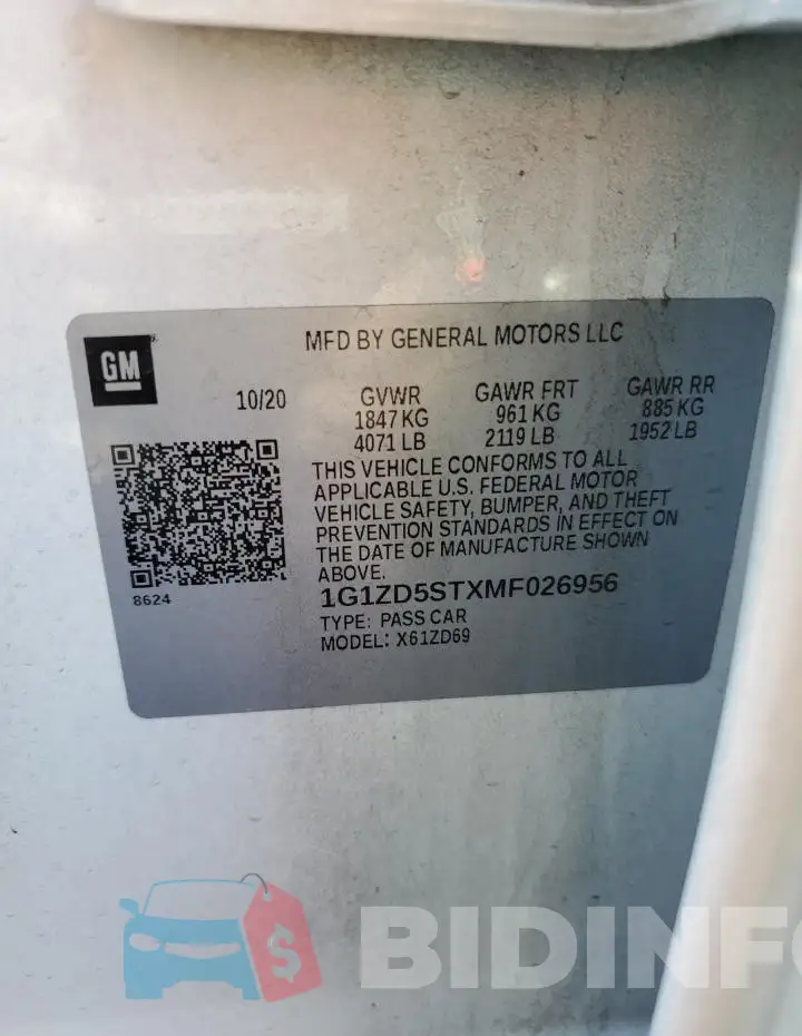 1G1ZD5STXMF026956 Photo# 12