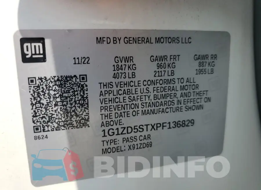 1G1ZD5STXPF136829 Photo# 13