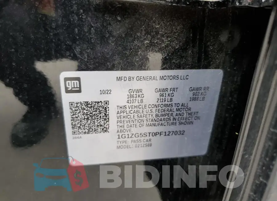 1G1ZG5ST0PF127032 Photo# 13
