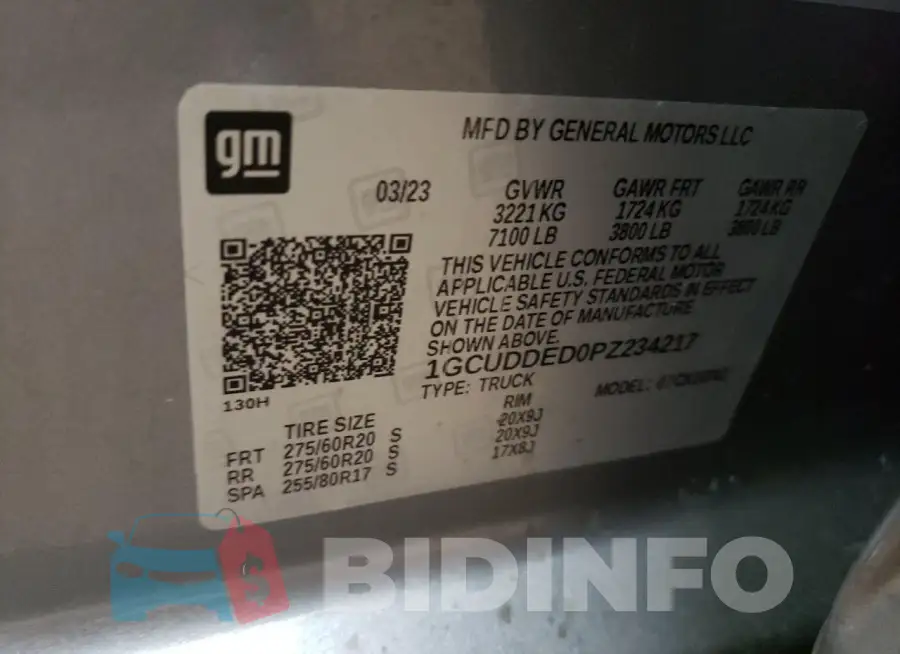 1GCUDDED0PZ234217 Photo# 12