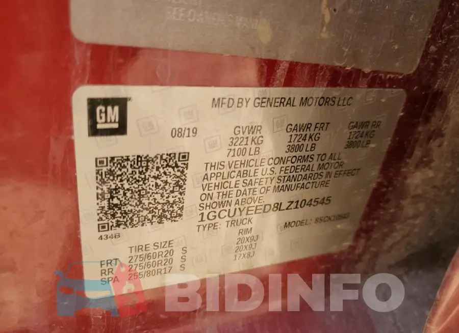 1GCUYEED8LZ104545 Photo# 12