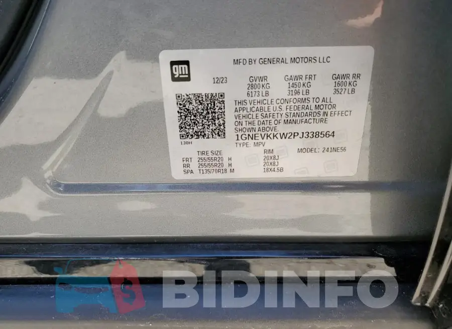 1GNEVKKW2PJ338564 Photo# 13