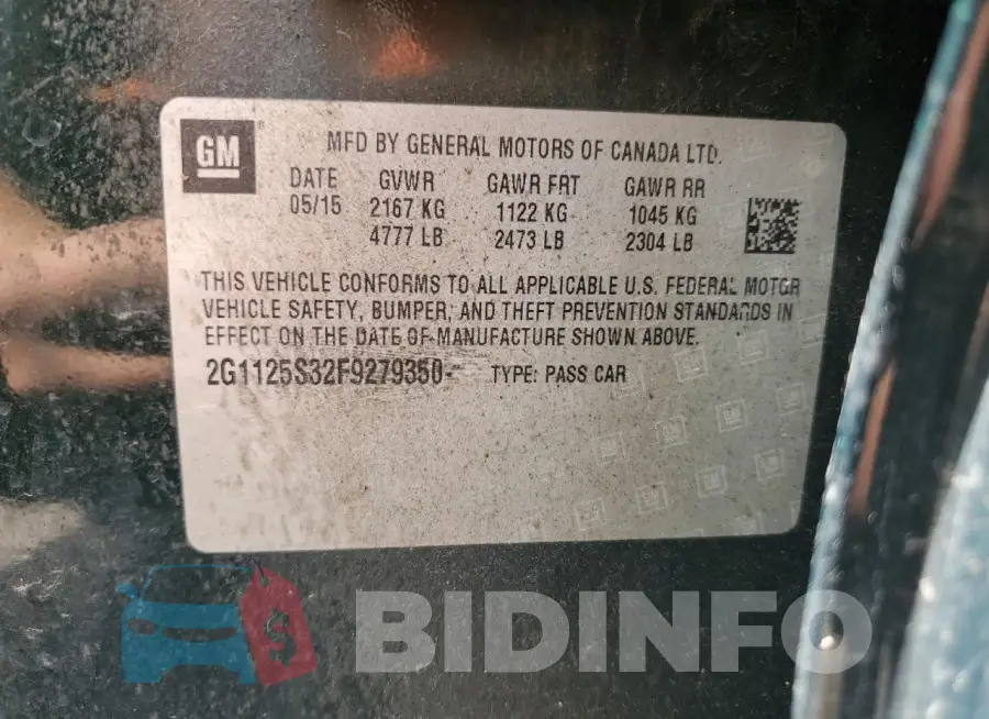 2G1125S32F9279350 Photo# 12