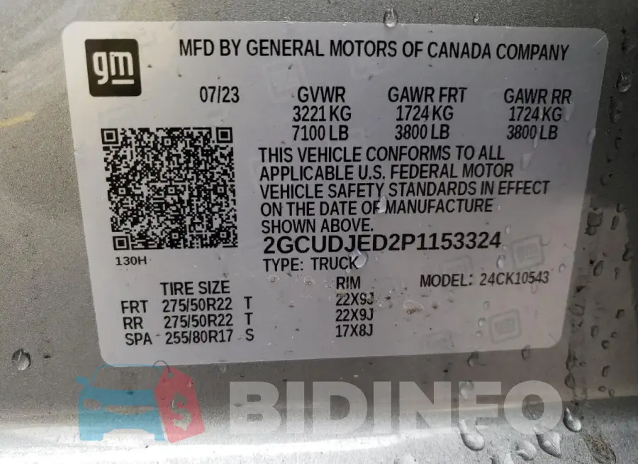 2GCUDJED2P1153324 Photo# 12