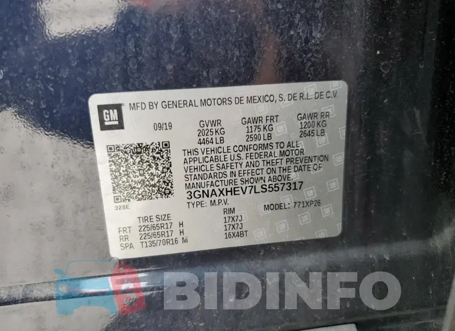 3GNAXHEV7LS557317 Photo# 12