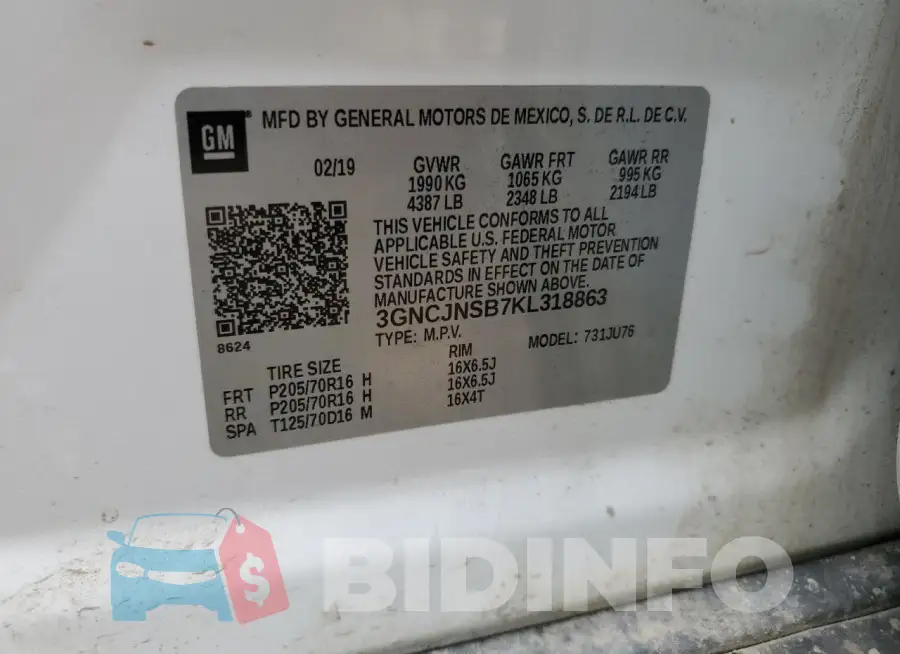 3GNCJNSB7KL318863 Photo# 13