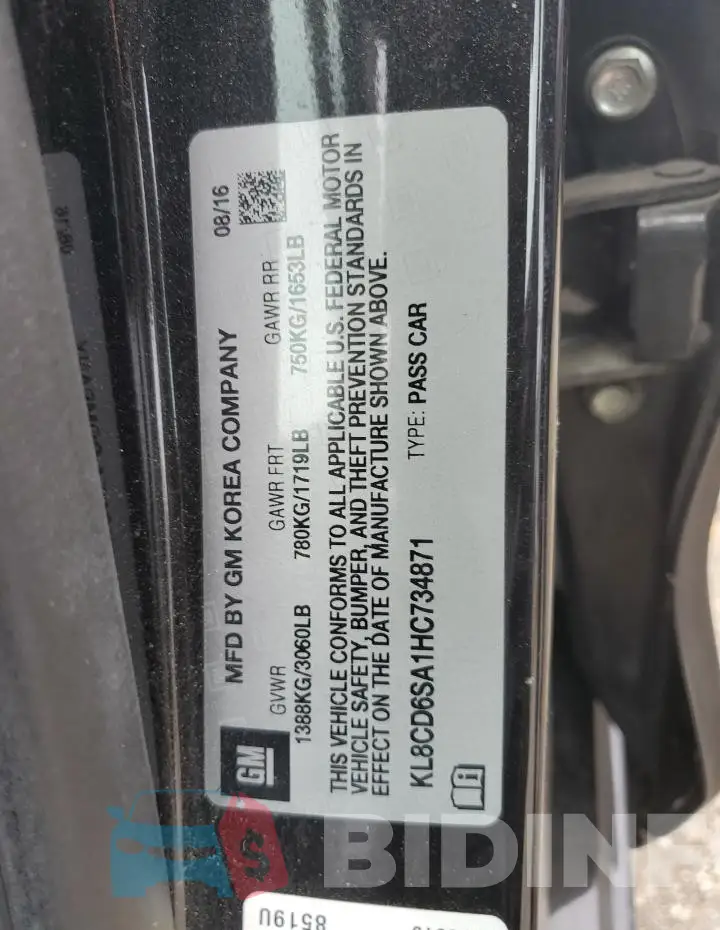 KL8CD6SA1HC734871 Photo# 12